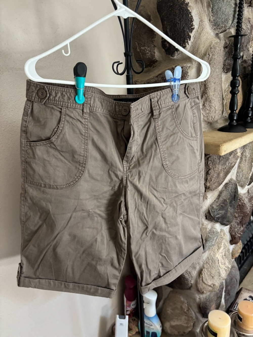 Calvin Klein Women’s Khaki Bermuda Shorts